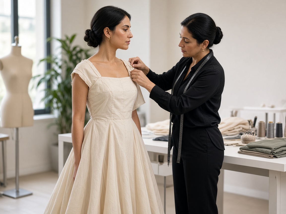 Toile fitting at Atelier Pureriver